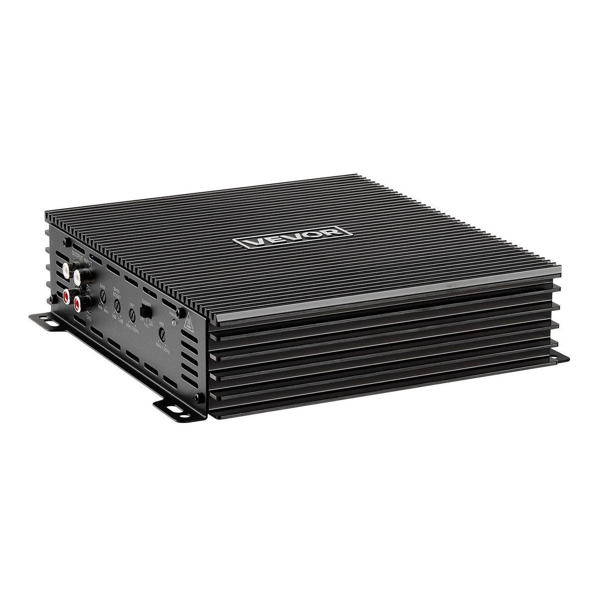 Car Audio Amplifier, 2-Channel Bridgeable Car Amplifier, Full-Range Class AB Stereo Amp, Max. 2 x 300W at 4 Ohms / 2 x 600W at 2 Ohms, High Output, for SUVs, Pickups, and Off-Road Vehicles