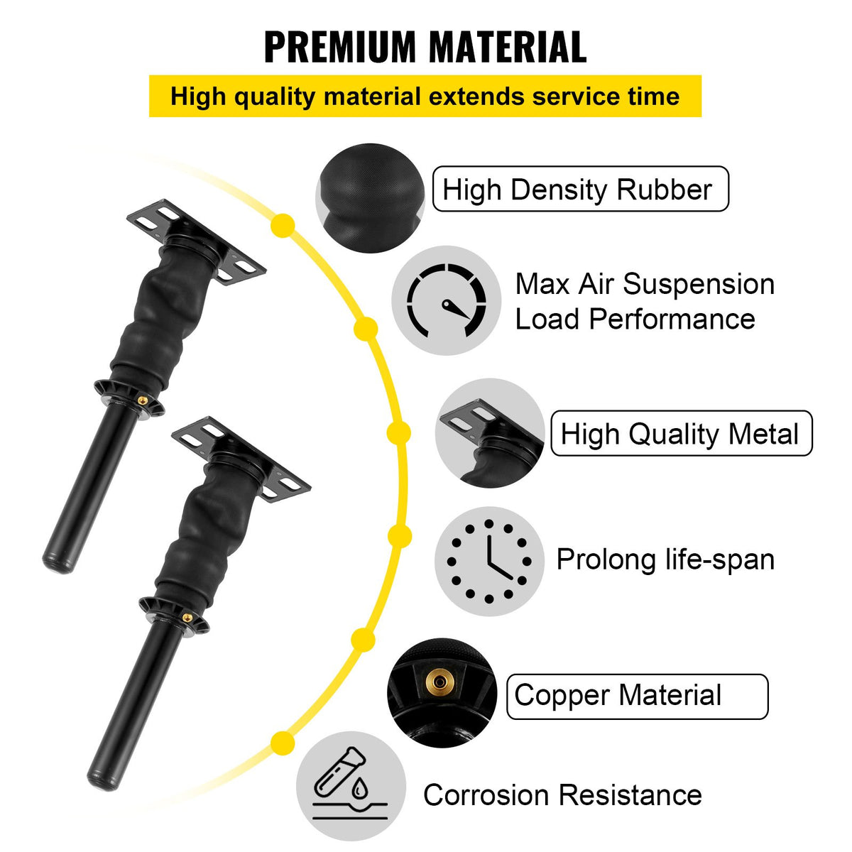 VEVOR 2PCS Cab Shock Absorber International Prostar 2008+ 3595977C95 3595977C96