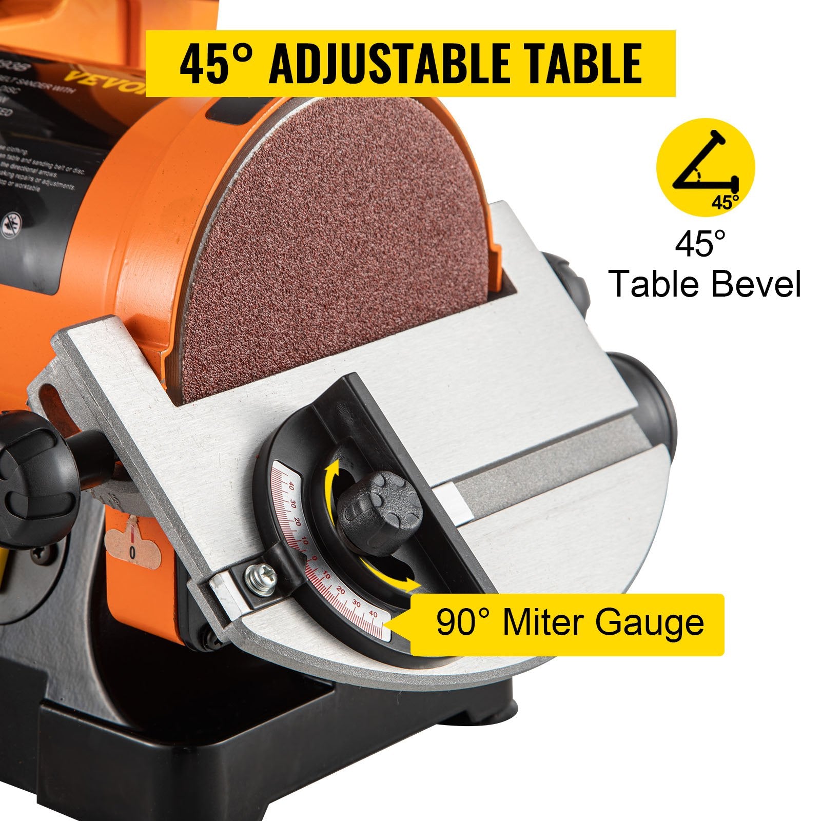 VEVOR Belt Sander 300W Grinder Sander 1 x 30 Inch Electric Belt & Disc Sander 2950 RPM Variable Speed (300W)