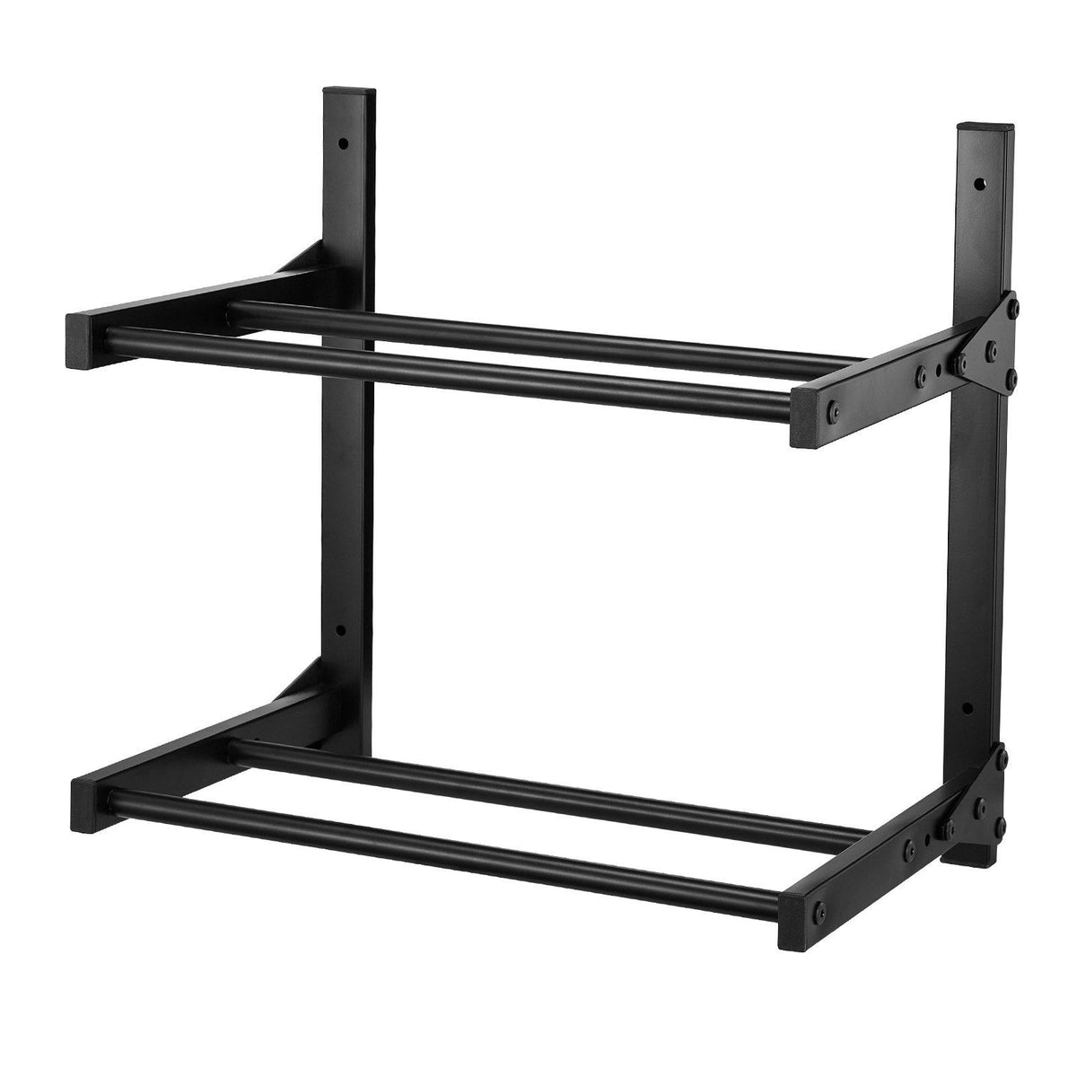 Wall Mount Printer Filament Storage Rack, 2-Tier Wall Bracket Storage Shelf, Rolling Filament Spool Holders Racks with Wheels, Filaments Organzied for 3D Printing Studio, Workshop (Shelf Only)