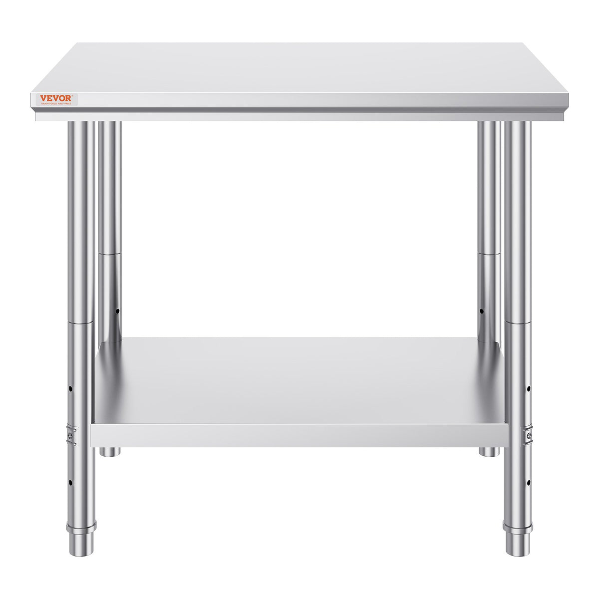 VEVOR 910x610mm Stainless Steel Kitchen Bench Commercial Work Food Prep Table