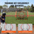 VEVOR 7x7 ft Baseball Softball Practice Net, Portable Baseball Training Net for Hitting Batting Catching Pitching, Backstop Baseball Equipment Training Aids with Bow Frame, Carry Bag, and Strike Zone