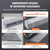 VEVOR Shower Curb Kit, 1828x1828mm, 72"x72" Shower Pan Kit with 50.8mm ABS Central Flange, 101.6mm Stainless Steel Grate, Waterproof Shower Curb & Membrane & Strip, Shower Pan Slope Sticks Fit for Bathroom