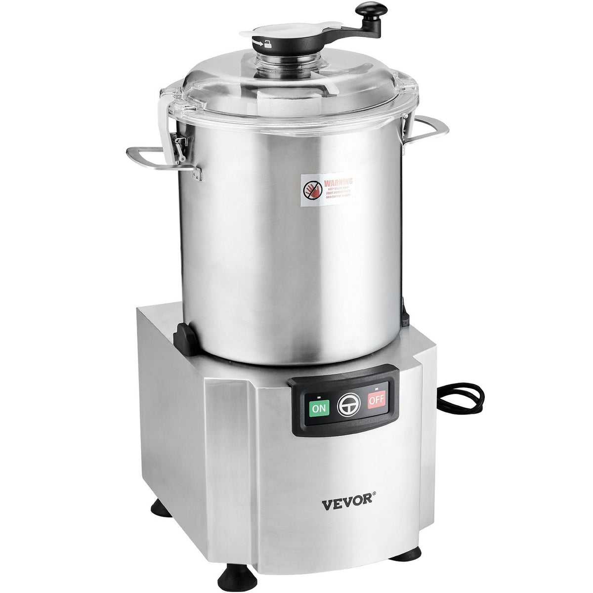 Food Processor & Vegetable Chopper, 18L Food-Grade Stainless Steel Food Processor Chopper with S-Curve Blade and Scraper, Ideal for Chopping Vegetables, Fruit, Grains, Nuts