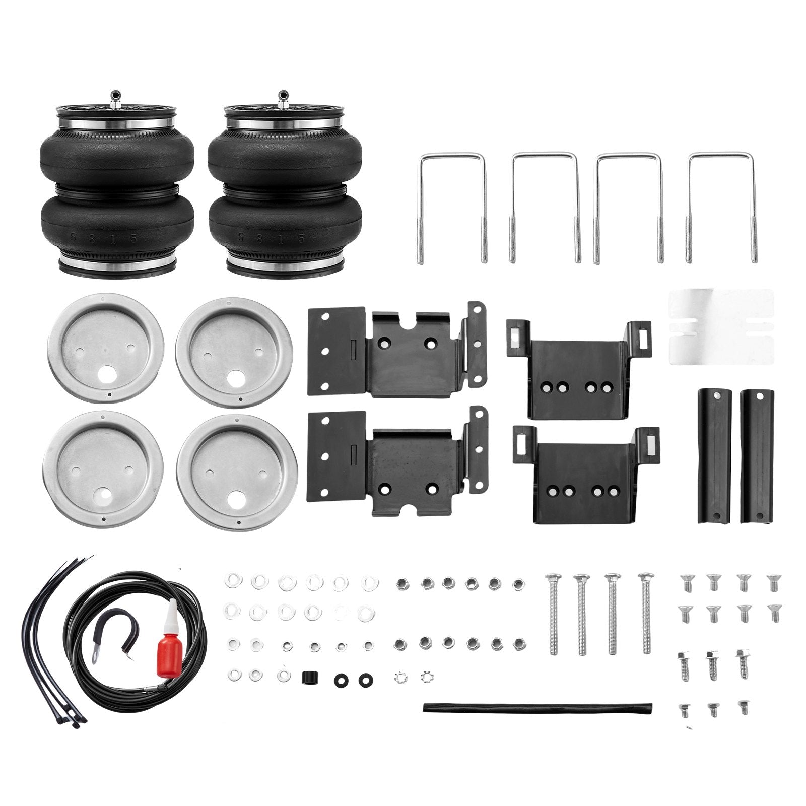 VEVOR Air Bag Suspension Kit, Air Springs Suspension Bag Kit Compatible with 2011-2019 Chevrolet Silverado 2500/3500HD and GMC Sierra 2500/3500HD 4WD RWD, 5000 lbs Loading, 5 to 100 PSI