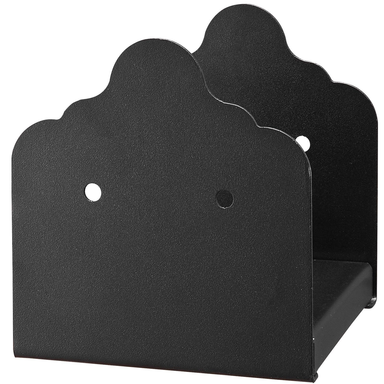 VEVOR 6x6 Post Base 2 Pcs, Inner Size 5.9x5.55 inch / 150x141 mm Post Brackets, Heavy Duty Carbon Steel Decking Posts, Wood Posts Brackets for Pavilion Deck Railing Support Deck Base Plate, Black