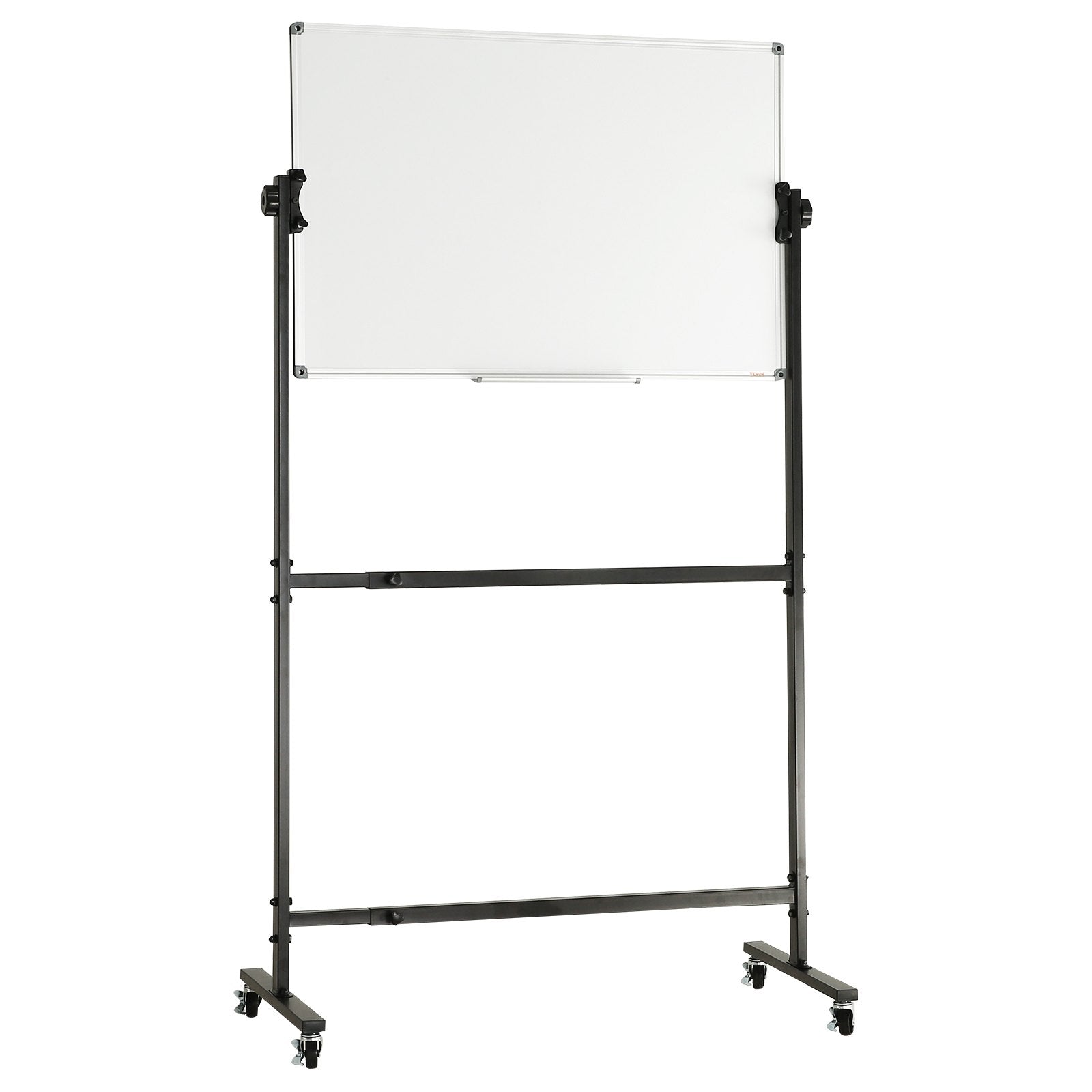 VEVOR 91.5x61cm Rolling Magnetic Whiteboard, Double-sided Mobile Whiteboard, Adjustable Height Dry Erase Board with Wheels, 1 Magnetic Erase & 3 Dry Erase Markers & Movable Tray Office, School