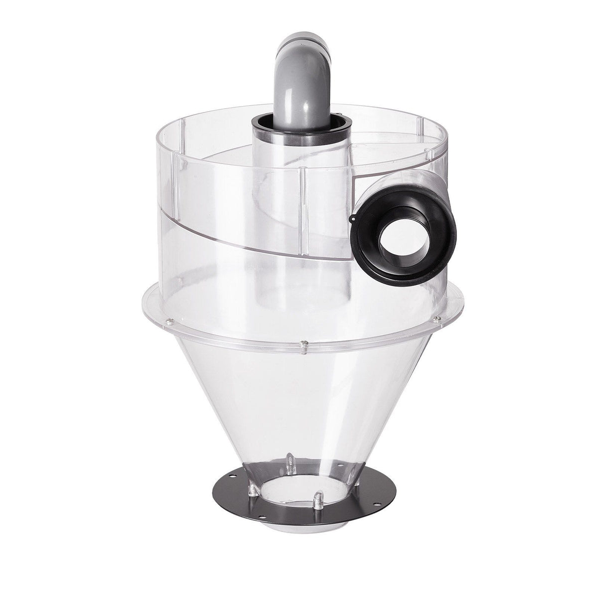 Cyclone Dust Separator, 4" Retrofit Cyclone Separator for Dust Collectors, ABS Dust Deputy With 2" Hole O.D. Connector &amp; Hose for Wet/Dry Shop Vacuums, Fits 18.9-37.85L Tank (Tank Exclude)