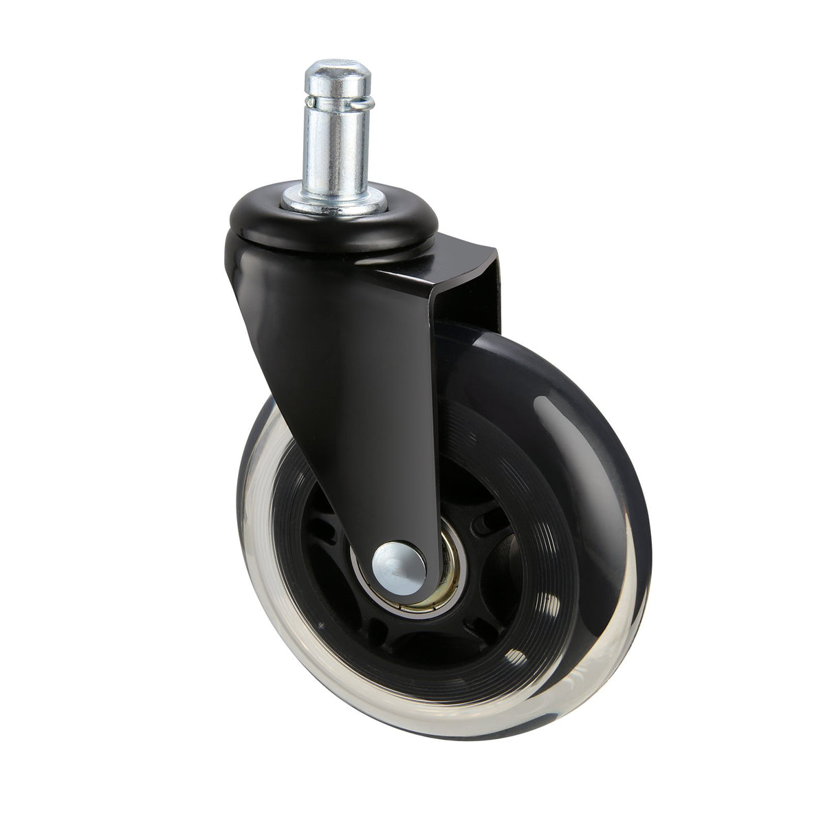 VEVOR Office Chair Wheels, Set of 5, 76.2 mm Caster Wheels Replacement for Hardwood Floors and Carpet, Heavy Duty Computer Gaming Desk Casters with 59 kg Load Capacity, Universal Fit for Most Chairs