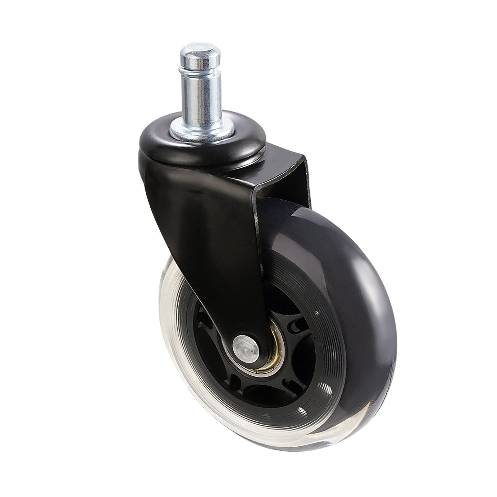 VEVOR Office Chair Wheels, Set of 5, 76.2 mm Caster Wheels Replacement for Hardwood Floors and Carpet, Heavy Duty Computer Gaming Desk Casters with 59 kg Load Capacity, Universal Fit for Most Chairs