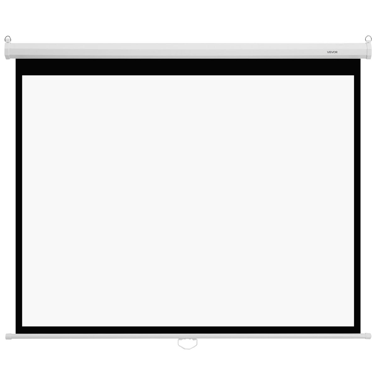 VEVOR Manual Projector Screen, 1829 mm 4:3 4K 1080 HD Retractable Pull Down Projector Screen, Wall Mounted Movie Projection with Pull Rope, Portable Display Projectoin for Family Home Office Theater