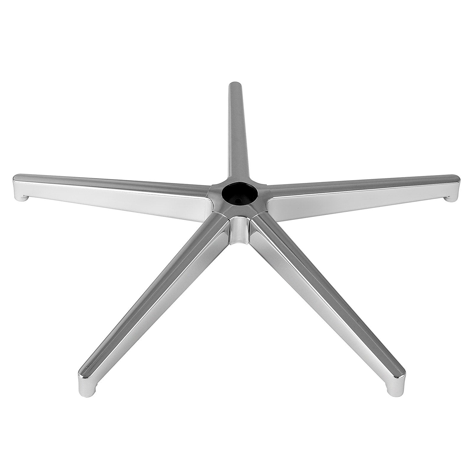 VEVOR Office Chair Base Replacement, 710 mm 1134 kg Static Load Capacity, Heavy Duty Universal Computer Desk Chair Stool Base Part with Reinforced Metal Legs, Desk Chair Base Replacement Parts, Silver