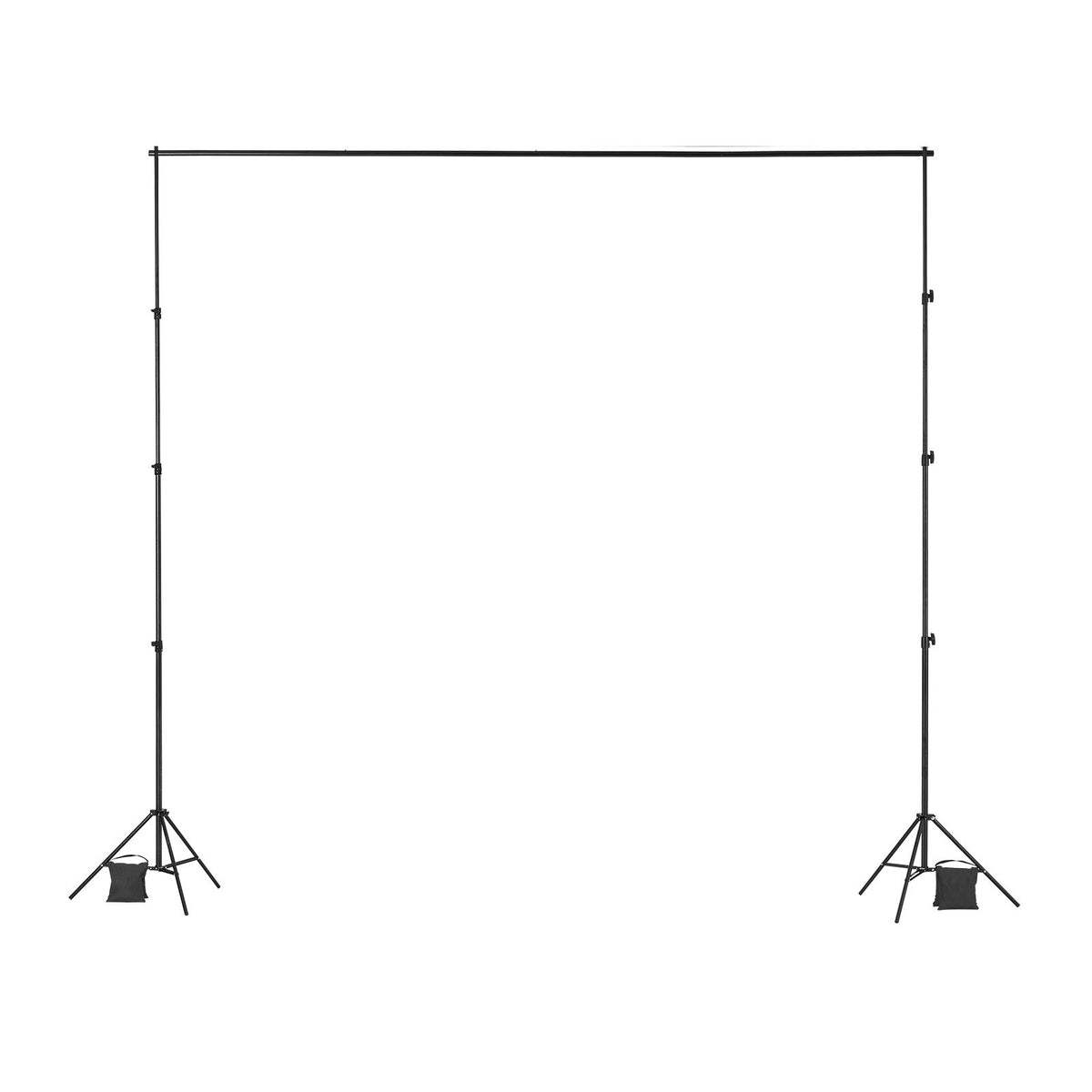 VEVOR Backdrop Stand, 298 x 300 cm Adjustable Photo Backdrop Stand Kit, Portable Background Backdrop Stand with 4 Crossbars, Heavy Duty Projector Screen Stand, for Wedding, Photo Video Studio & Party