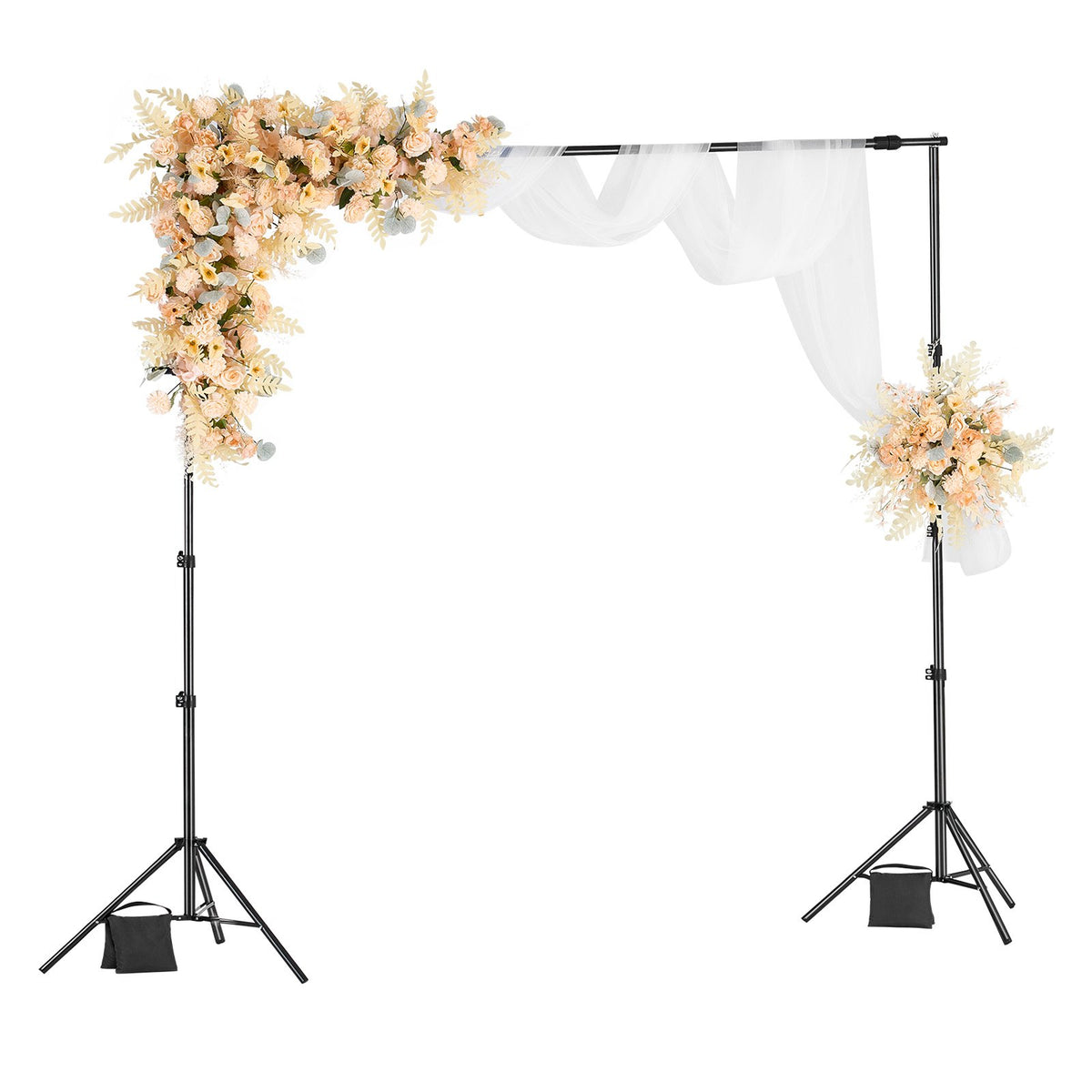 VEVOR Backdrop Stand Background Stand Kit with 2 Tripod for Party &amp; Photo Studio