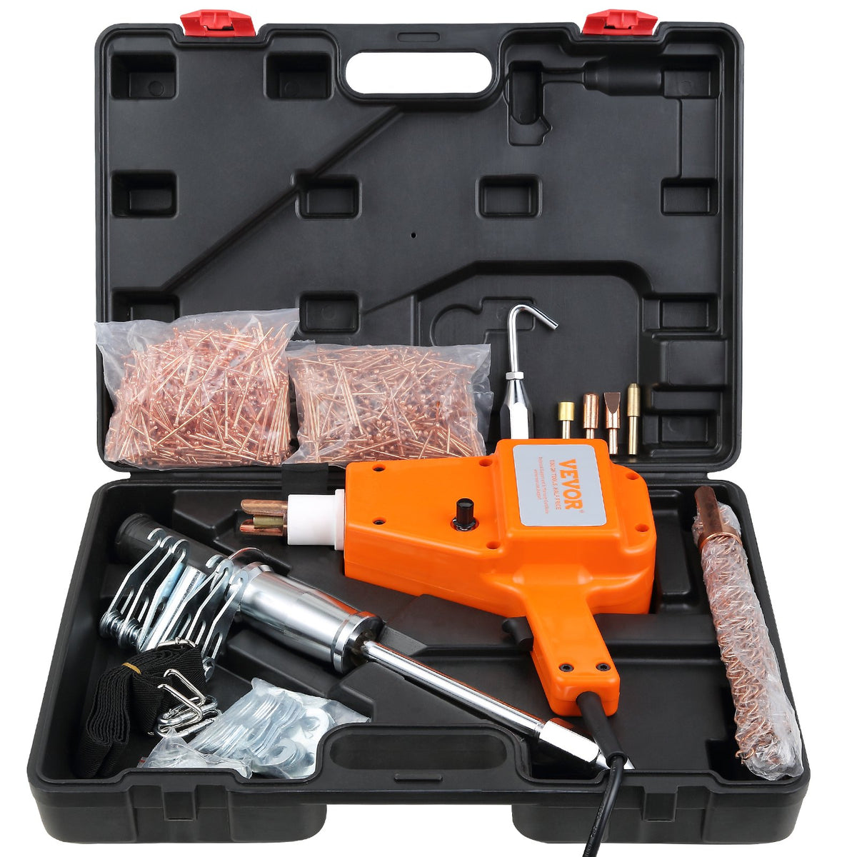 VEVOR Stud Welder Kit, 5500 Stud Welder Dent Repair Kit, 800VA Spot Welder Stud Kit, Stud Gun Dent Puller Kit with Complete Accessories, Dent Welder Repair for Auto Body Repairing