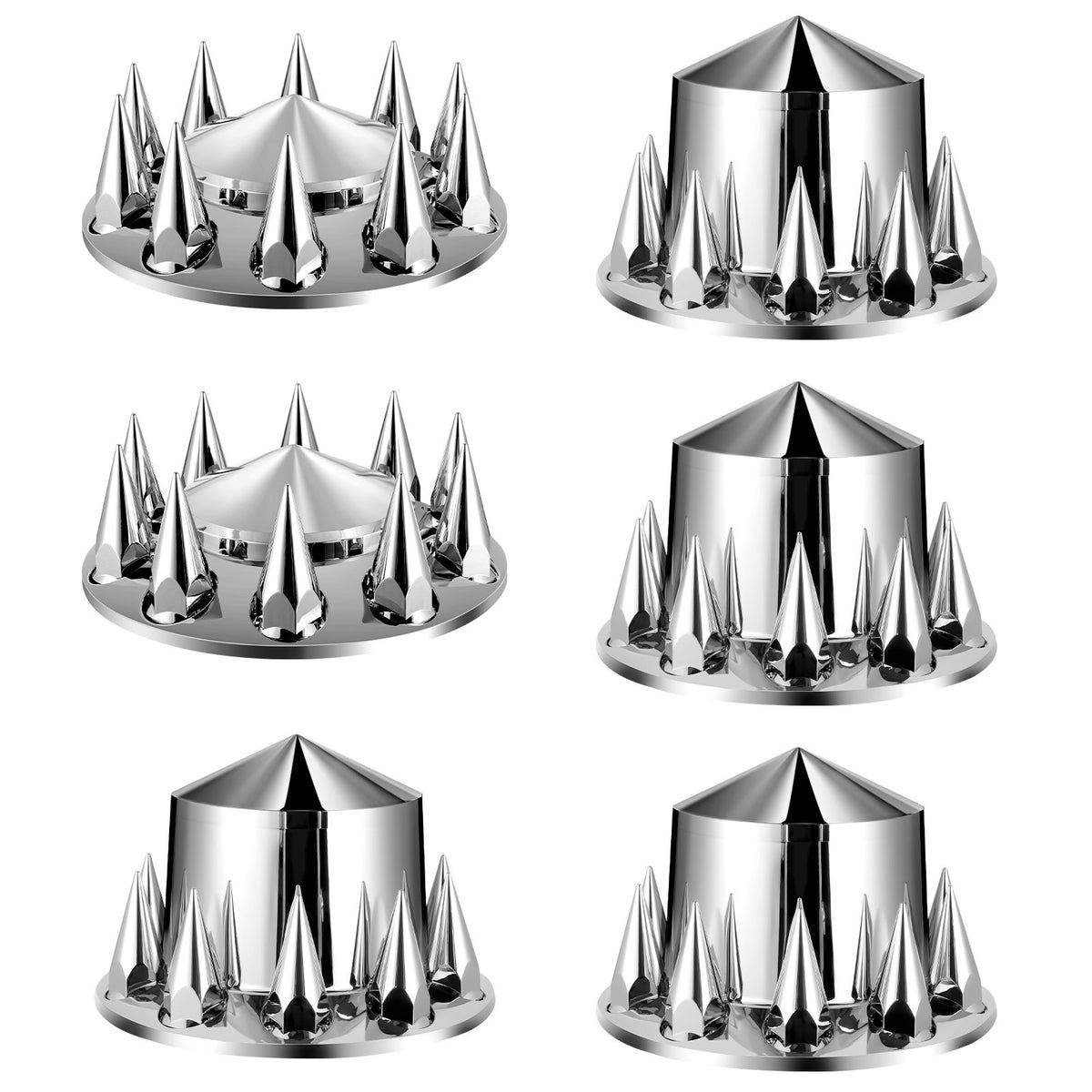 VEVOR Rear&amp;Front Axle Cover Combo Kit ABS Lug Nut Covers with Nut Cover Tools