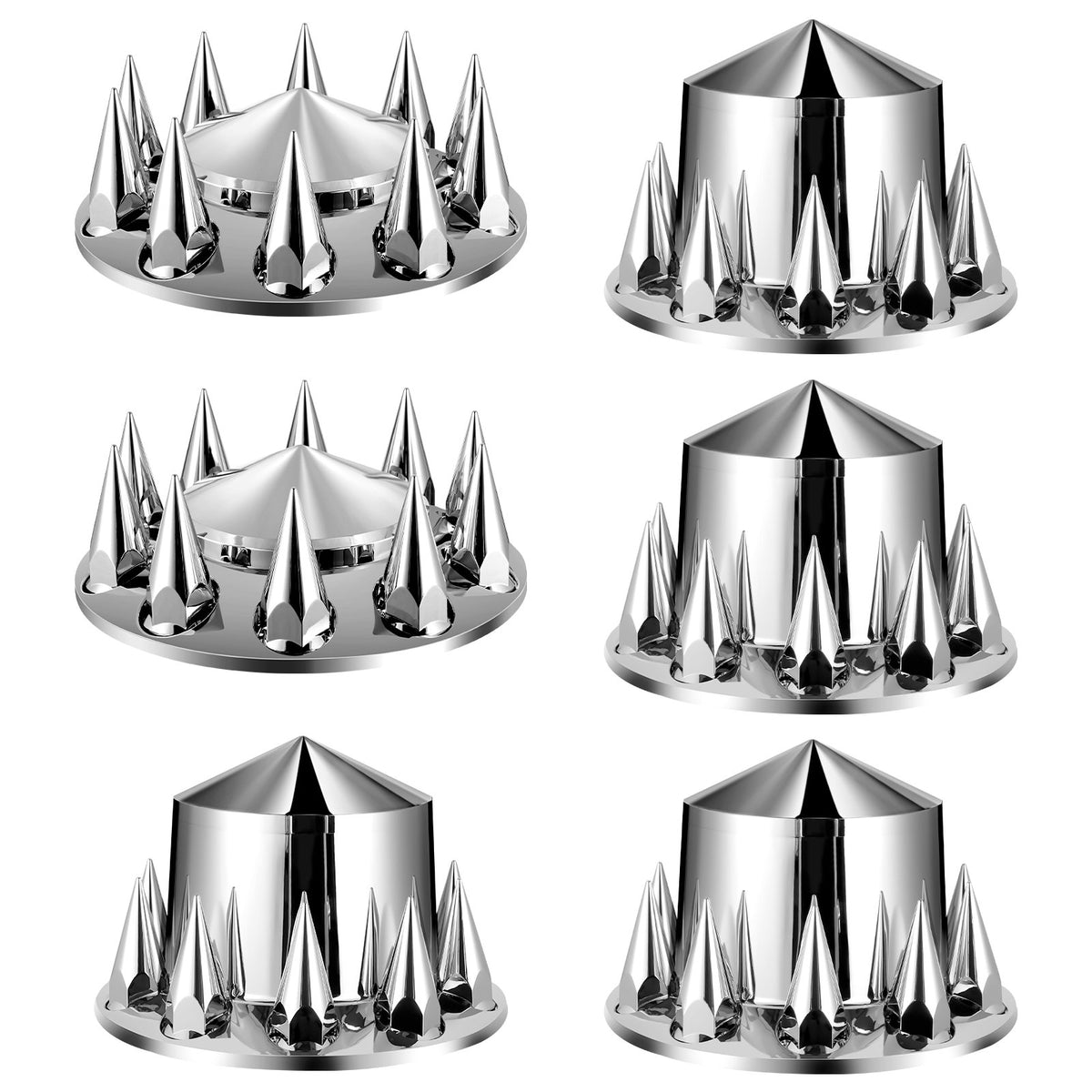 VEVOR Rear&Front Axle Cover Combo Kit ABS Lug Nut Covers with Nut Cover Tools