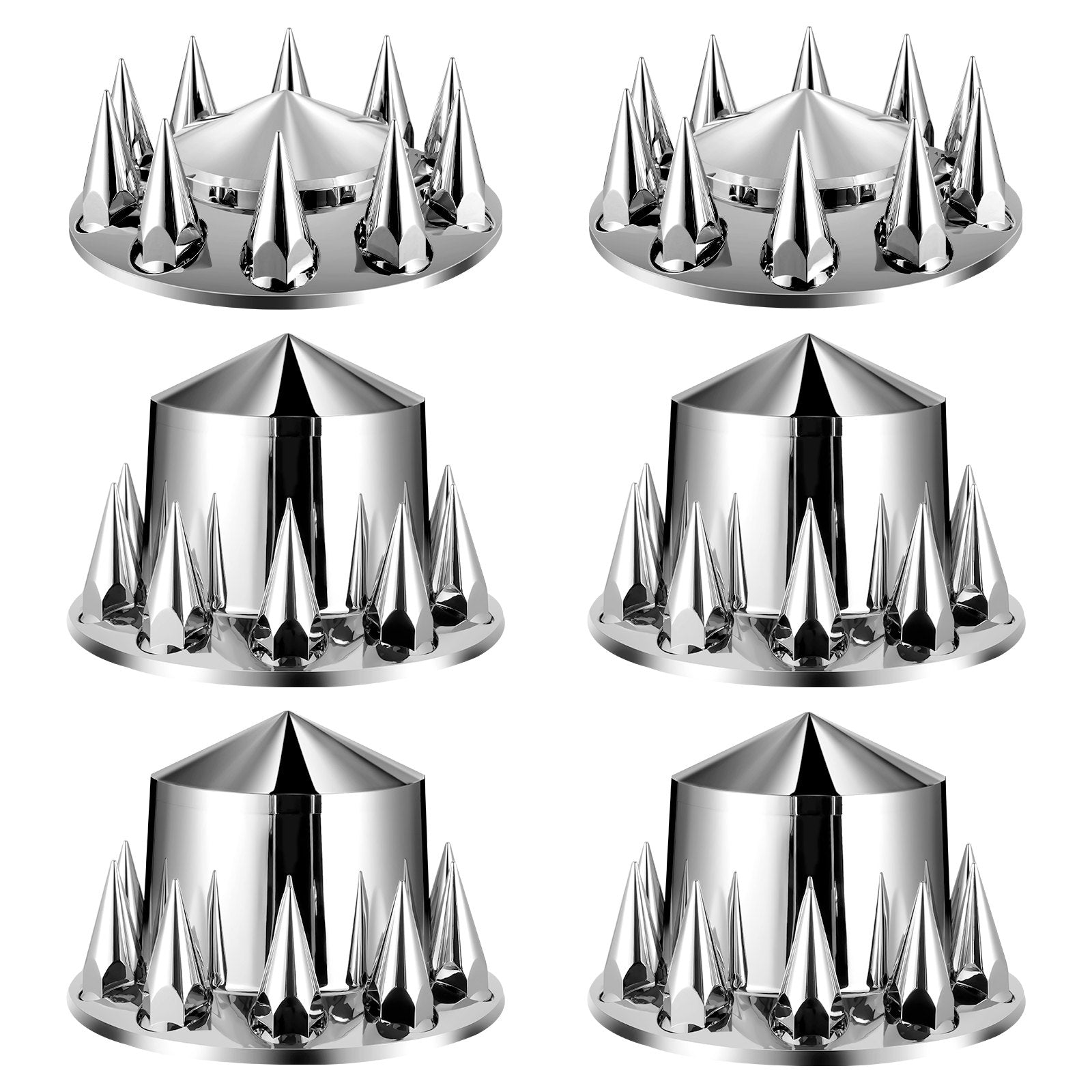 VEVOR Rear&Front Axle Cover Combo Kit ABS Lug Nut Covers with Nut Cover Tools