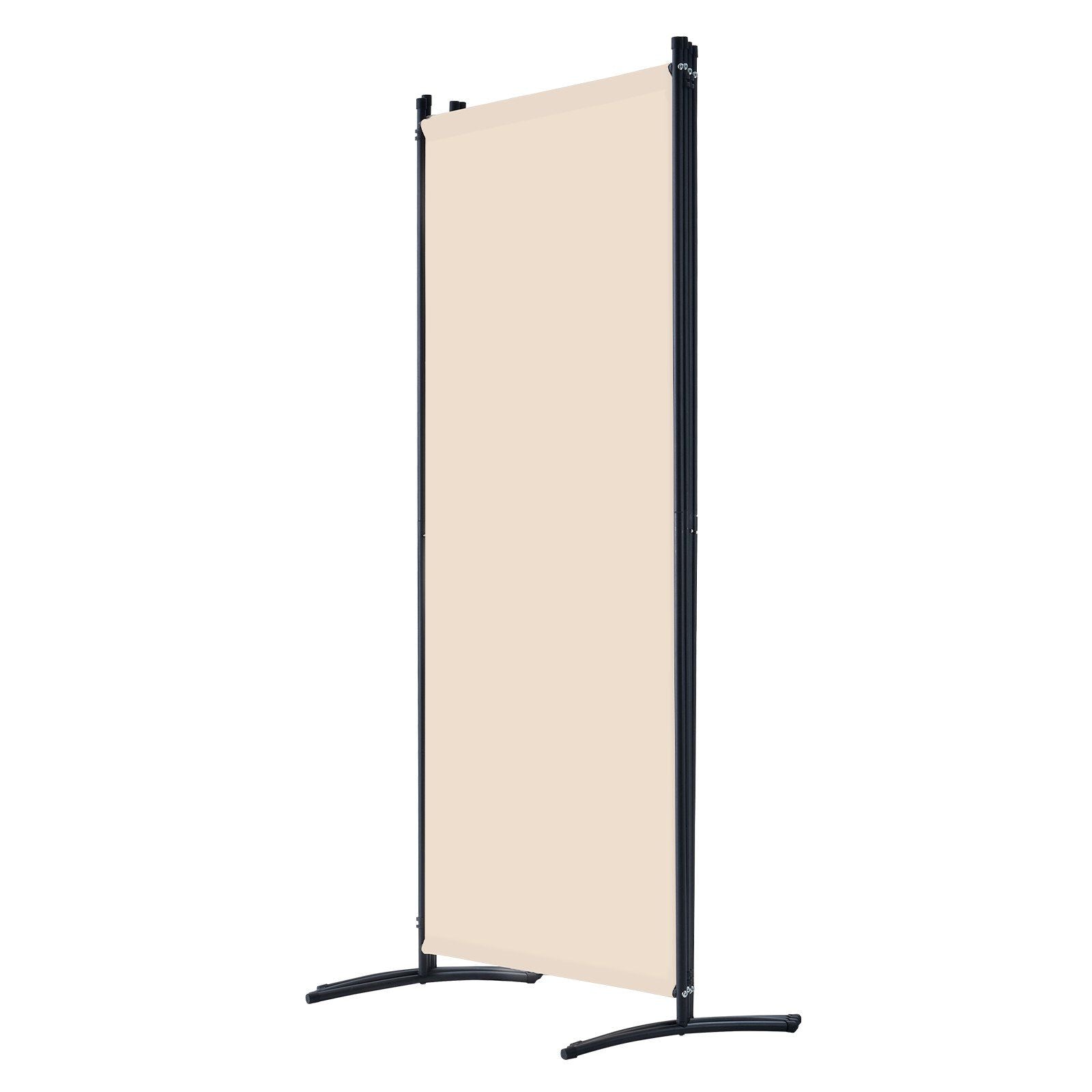 Room Divider, 4 Panels Room Divider, Folding Privacy Screen and Portable Partition Divider for Room Separation, Freestanding Room Partitions for Office, Bedroom, Study, Beige