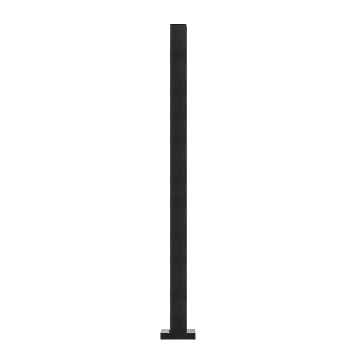 VEVOR Glass Clamp 37.4" H Railing Bracket for 0.39 "-0.47 " Glass Black Black