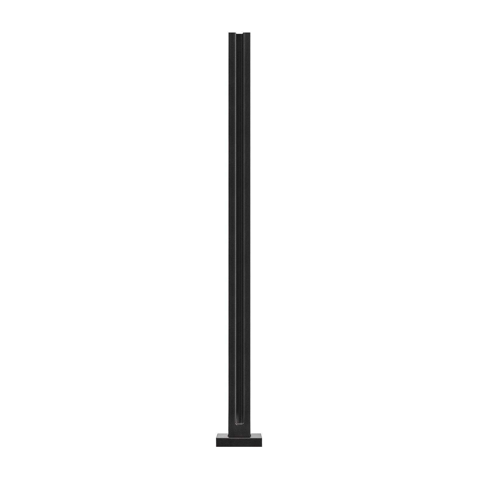 VEVOR Glass Clamp 37.4" H Railing Bracket for 0.39 "-0.47 " Glass Black Black