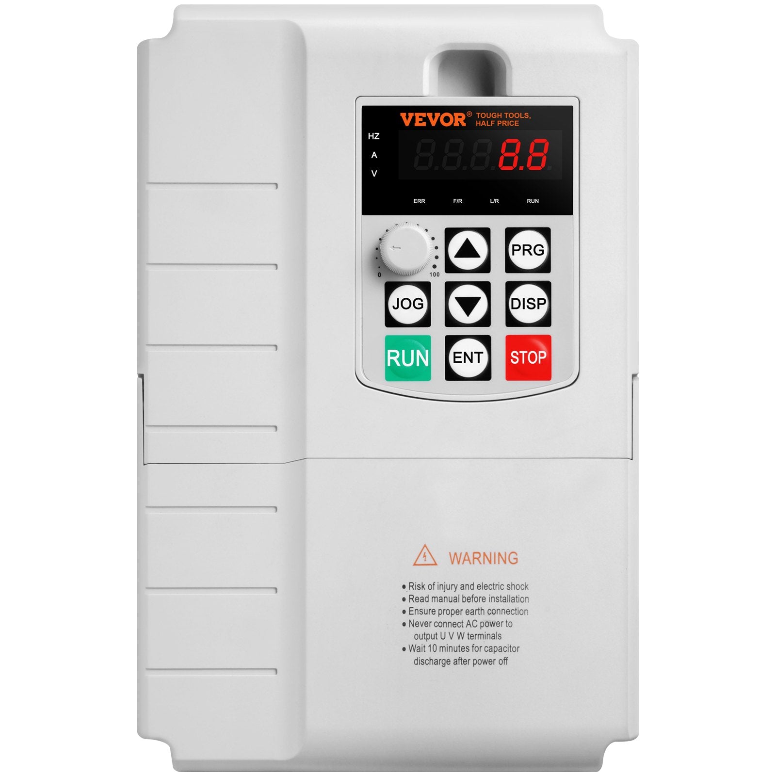 VEVOR VFD 10HP, 7.5KW, 34A, 1 Phase 220V-240V Input to 3 Phase 220V-240V Output Variable Frequency Drive, 0-400Hz VFD for AC Motor Speed Control