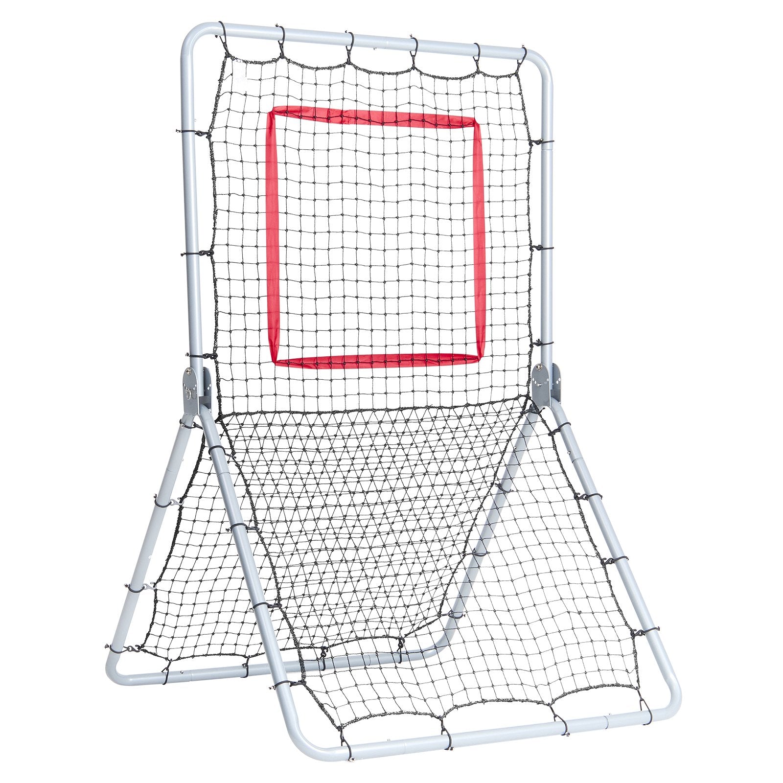 VEVOR Baseball And Softball Rebounder Net, 3.5 x 6 ft PitchBack Baseball Pitching Nest, Softball Pitchback Net, Fielding Trainer, Bounce Back Net for Fielding/Throwing Practice, 5 Adjustable Angles