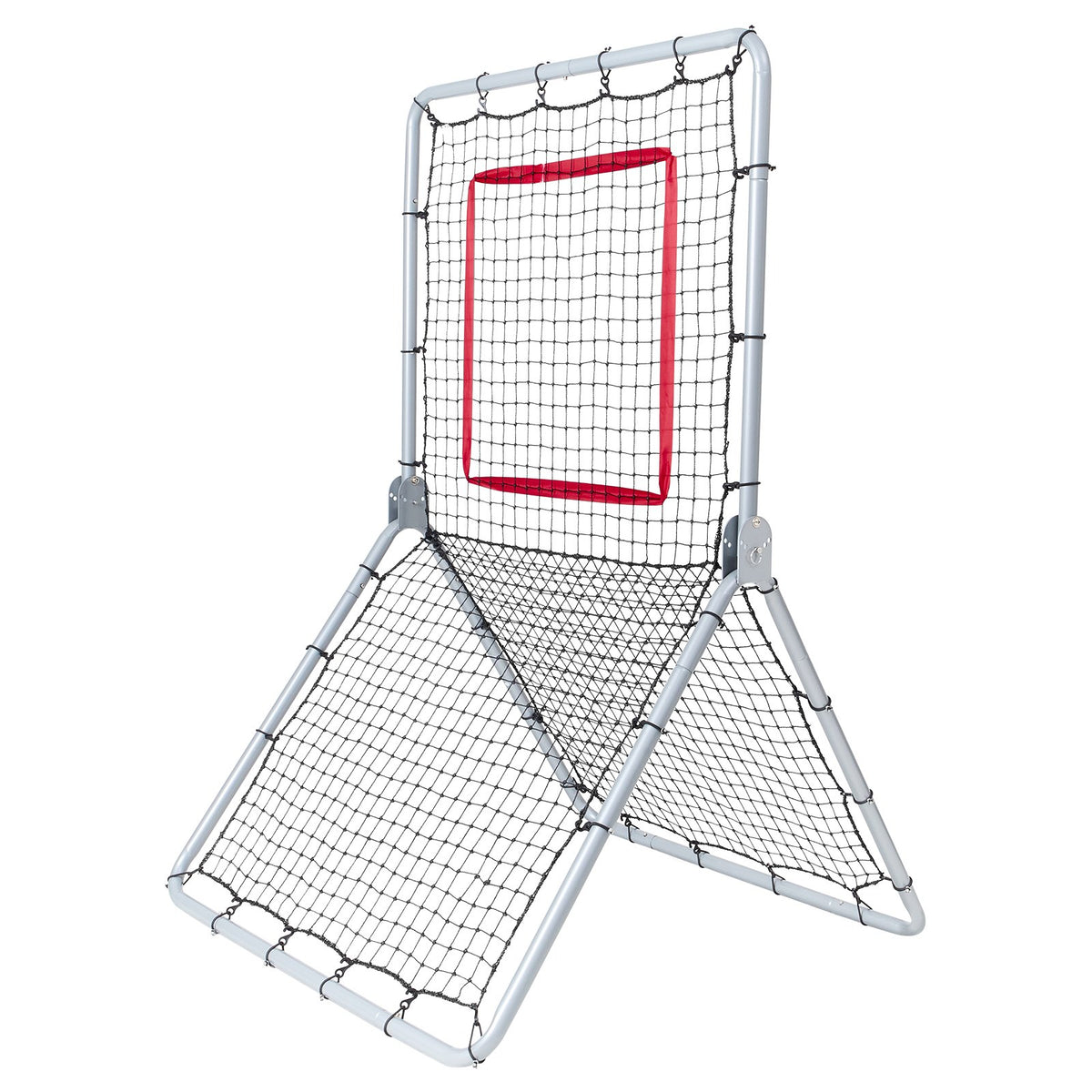 VEVOR Baseball And Softball Rebounder Net, 3.5 x 6 ft PitchBack Baseball Pitching Nest, Softball Pitchback Net, Fielding Trainer, Bounce Back Net for Fielding/Throwing Practice, 5 Adjustable Angles