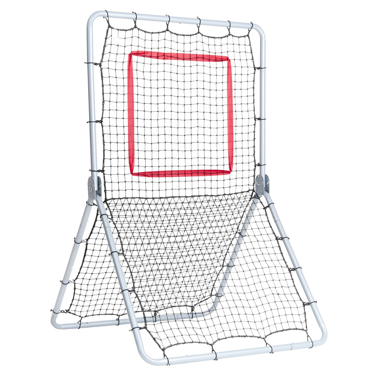VEVOR Baseball And Softball Rebounder Net, 3.5 x 6 ft PitchBack Baseball Pitching Nest, Softball Pitchback Net, Fielding Trainer, Bounce Back Net for Fielding/Throwing Practice, 5 Adjustable Angles