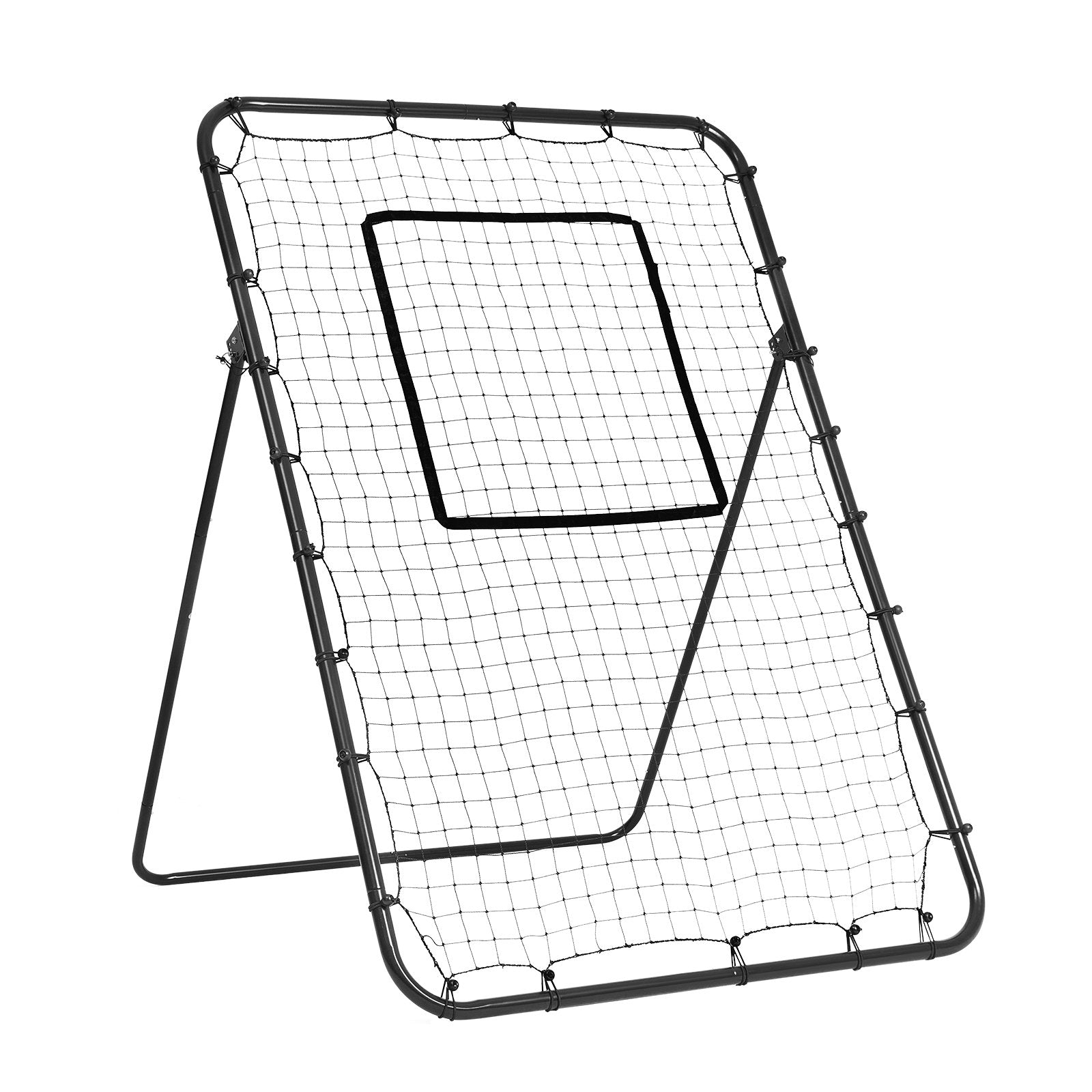 VEVOR Baseball And Softball Rebounder Net, 4 x 6 Feet PitchBack Baseball Nest for Pitching and Fielding Training, Pitch Return Trainer Rebound Net with Pitching Target, 4 Adjustable Angles