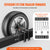 VEVOR Spare Tire Carrier, Trailer Spare Tire Mount, 160 lbs Capacity, Utility Trailer Accessories Fits Most 4 & 5 & 6 & 8 Lugs Wheels on 4", 4.25", 4.5", 4.75", 5", 5.5", 6", 6.5" Bolt Patterns