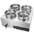 VEVOR Commercial Soup Warmer Soup Station with 4*7.4Qt Pot Soup Kettle Warmer