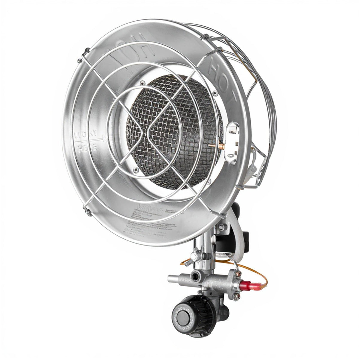 VEVOR Propane Tank Top Heater with Portable Trolley, 15000 BTU Rapid Heating 180-Degree Infrared Radiant Tank Top Gas Heater for 9-18kg Propane Tanks, for Ice Fishing/ Hunting/Outdoor Single Burner