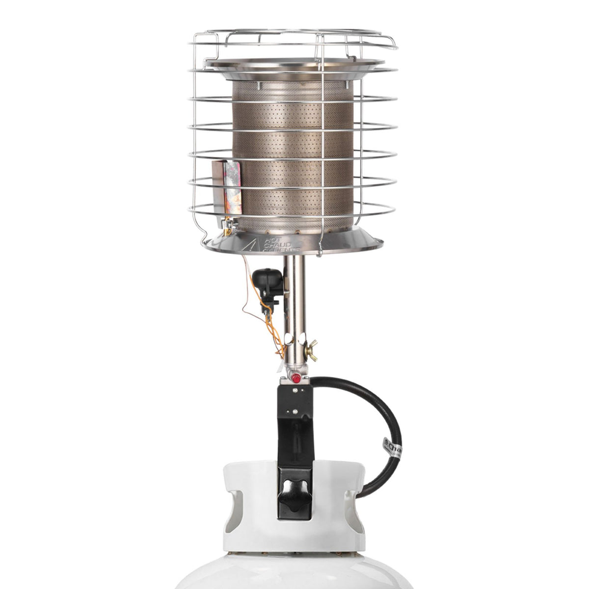 VEVOR Propane Tank Top Heater, 42000 BTU Rapid Heating 360-Degree Infrared Radiant Tank Top Gas Heater, Stepless Temperature Adjustment for Ice Fishing/ Hunting/Outdoor Work, Single Burner