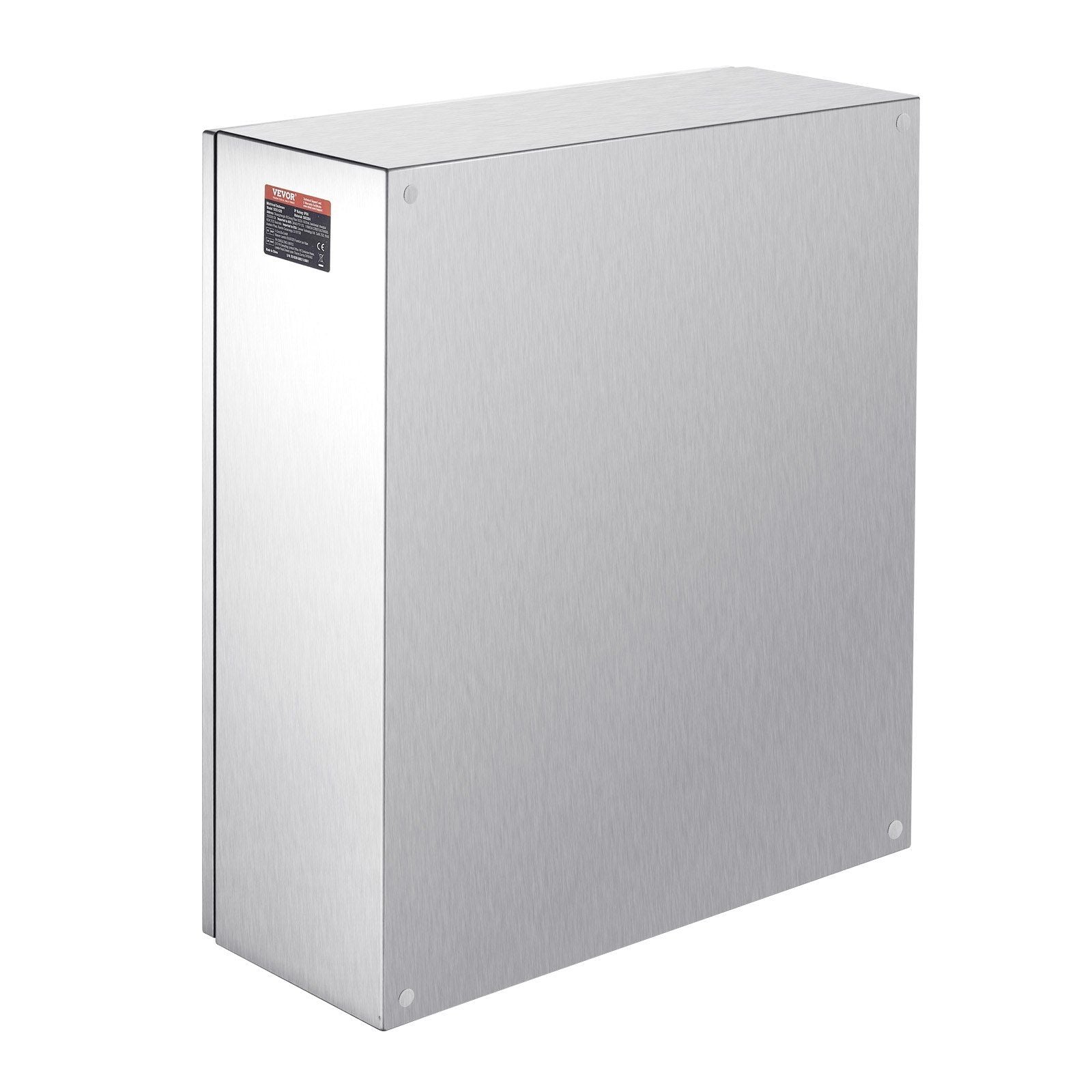 Steel Electrical Box, 60x50x20 cm, 304 Stainless Steel Electrical Enclosure Box, Wall-Mounted Outdoor Electrical Electronic Equipment Enclosure with Mounting Plate Hinges Lock, IP66 Waterproof