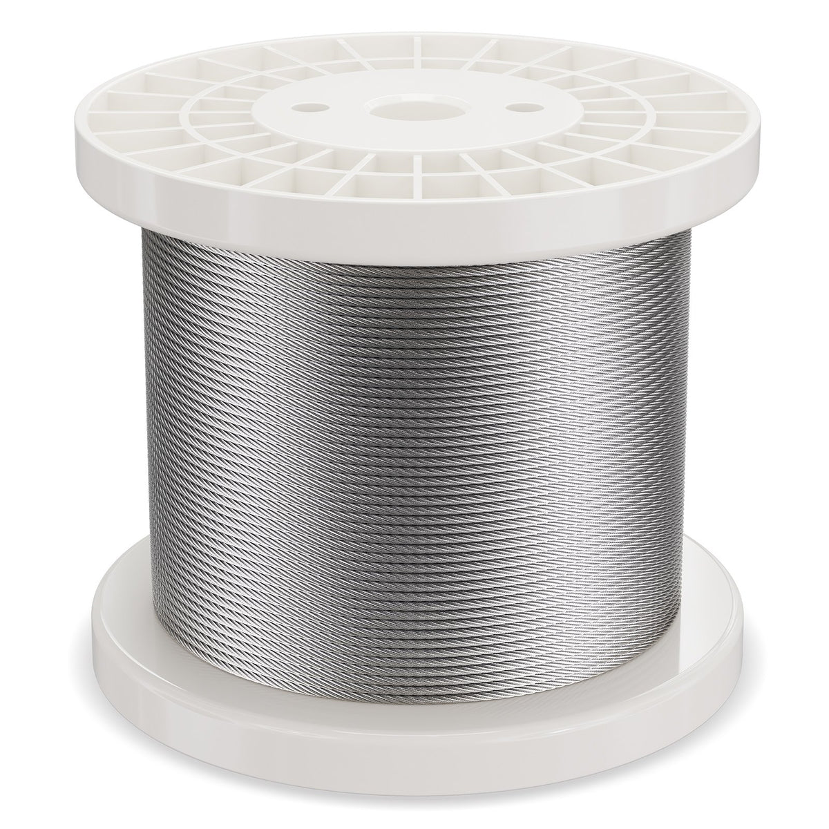 VEVOR T316 Stainless Steel Cable 3.18mm 7x7 Steel Wire Rope 182.3m Cable Railing