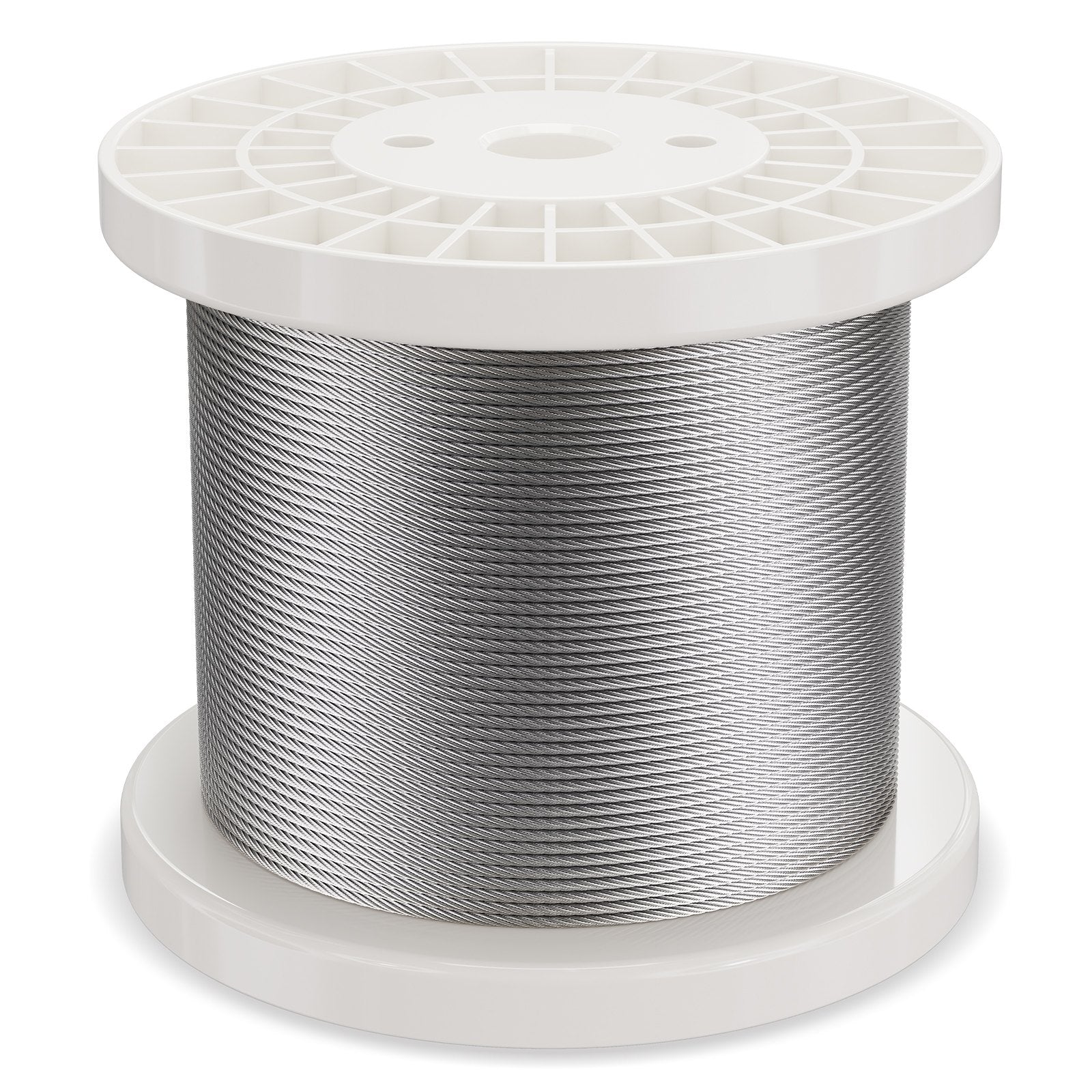 VEVOR T316 Stainless Steel Cable 3.18mm 7x7 Steel Wire Rope 182.3m Cable Railing