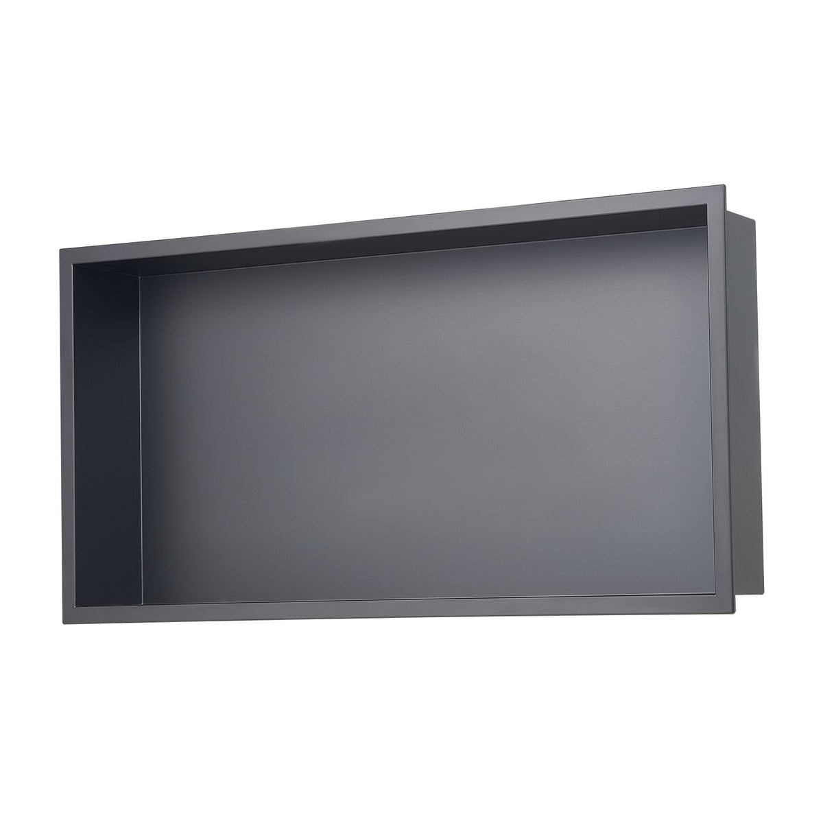 VEVOR Shower Niche, 33.0 x 63.5 x 10.2 cm Recessed Wall Niche, Heavy-duty Stainless Steel Modern Soap & Shampoo Storage Organizer, Sealed Waterproof, Durable & Easy to Install, Black for Bathroom