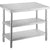VEVOR Stainless Steel Prep Table, 1520x450x855 mm Commercial Stainless Steel Table, 2 Adjustable Undershelf BBQ Prep Table, Heavy Duty Kitchen Work Table, for Garage, Home, Warehouse, Kitchen Silver