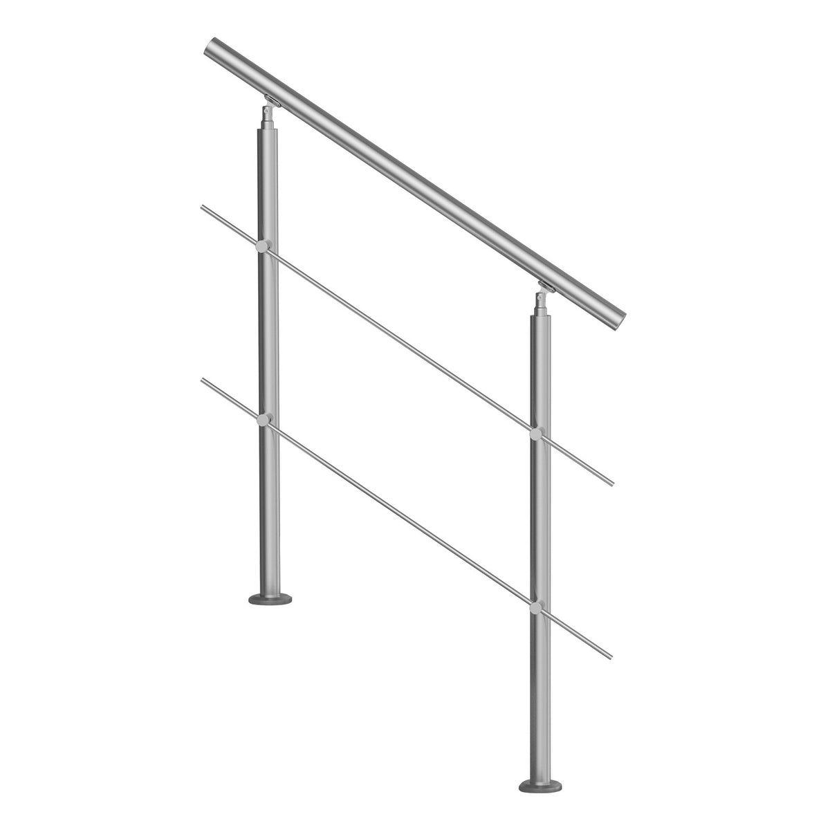 VEVOR 39.4in Handrails for Outdoor Steps 2 Crossbars Staircase for Porch Deck