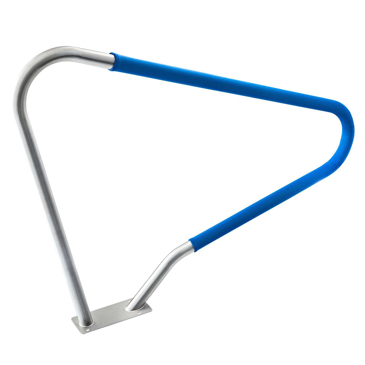 Pool Rail, 122 x 91.5 cm Pool Handrail, 100kg Load Capacity Heavy Duty 304 Stainless Steel Swimming Handrail, Detachable Nonslip Sleeve, Rich Accessories, for Poolside, Water Parks, Spa Centers