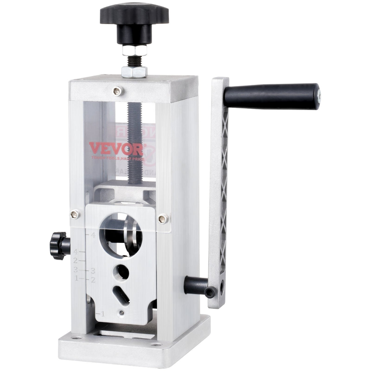 VEVOR Manual Wire Stripping Machine, 0.06''-1.5'' Copper Stripper with Hand Crank or Drill Powered, Visible Stripping Depth Reference, Portable Aluminum Frame Wire Peeler for Scrap Copper Recycling
