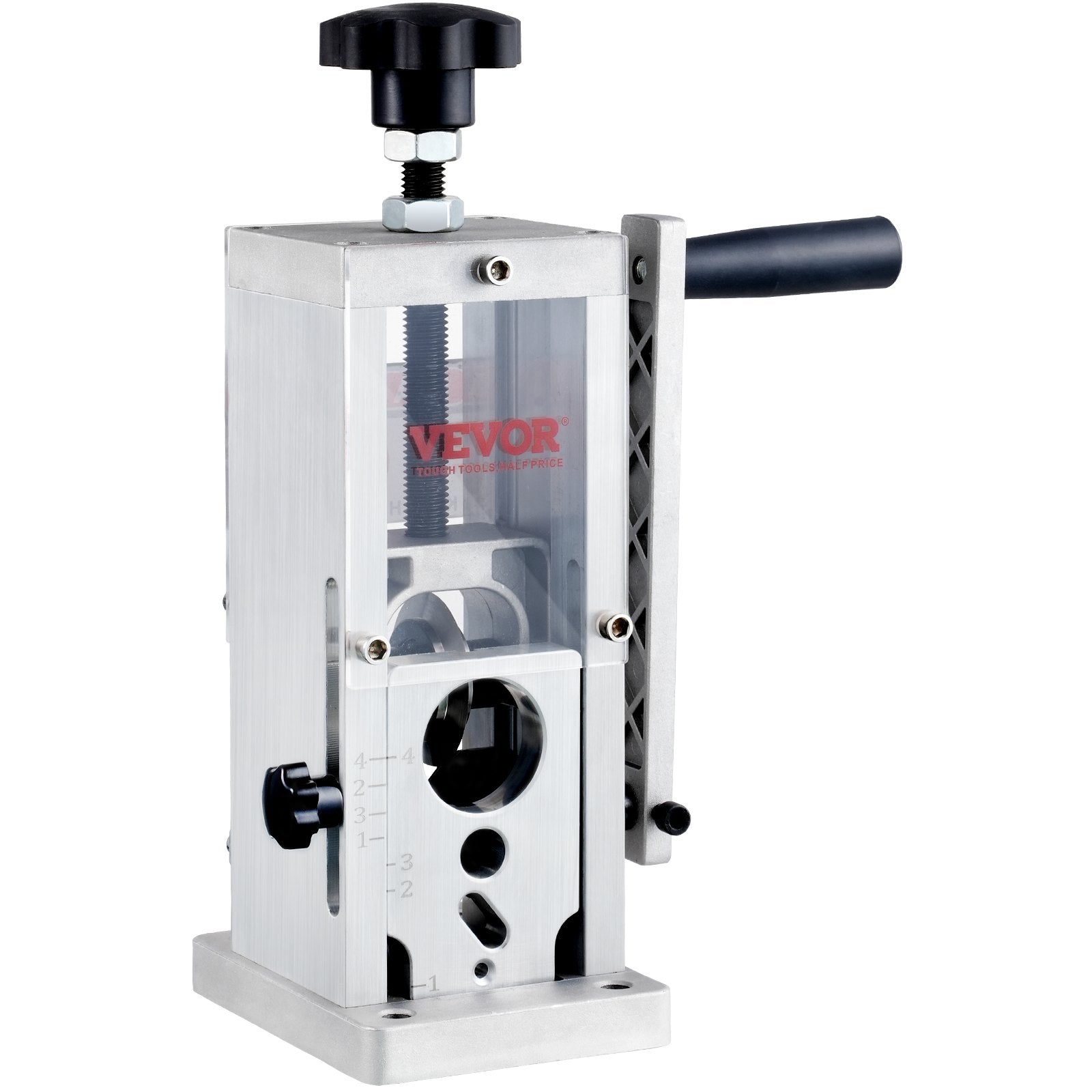 VEVOR Manual Wire Stripping Machine, 0.06''-1.5'' Copper Stripper with Hand Crank or Drill Powered, Visible Stripping Depth Reference, Portable Aluminum Frame Wire Peeler for Scrap Copper Recycling