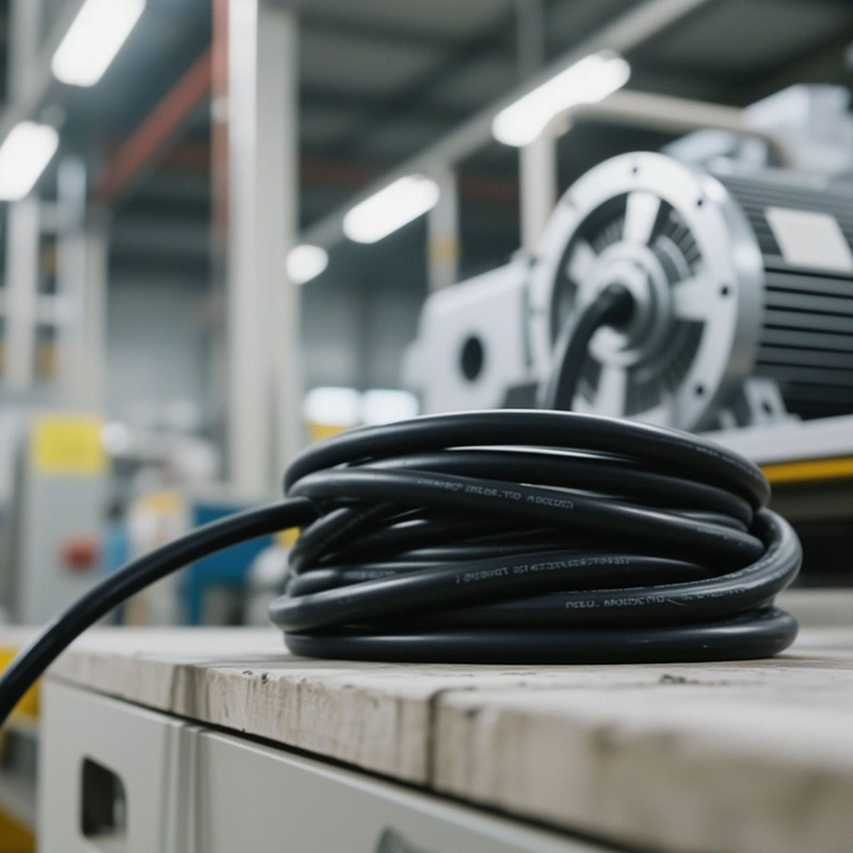 7.62 m 6AWG Portable Power Cable (4 Conductor), Heavy Duty 600V SOOW Electrical Power Cable, Industrial Grade Electric Wire, Premium CPE Rubber Jacket, Copper Extension Cord for Welder Machine