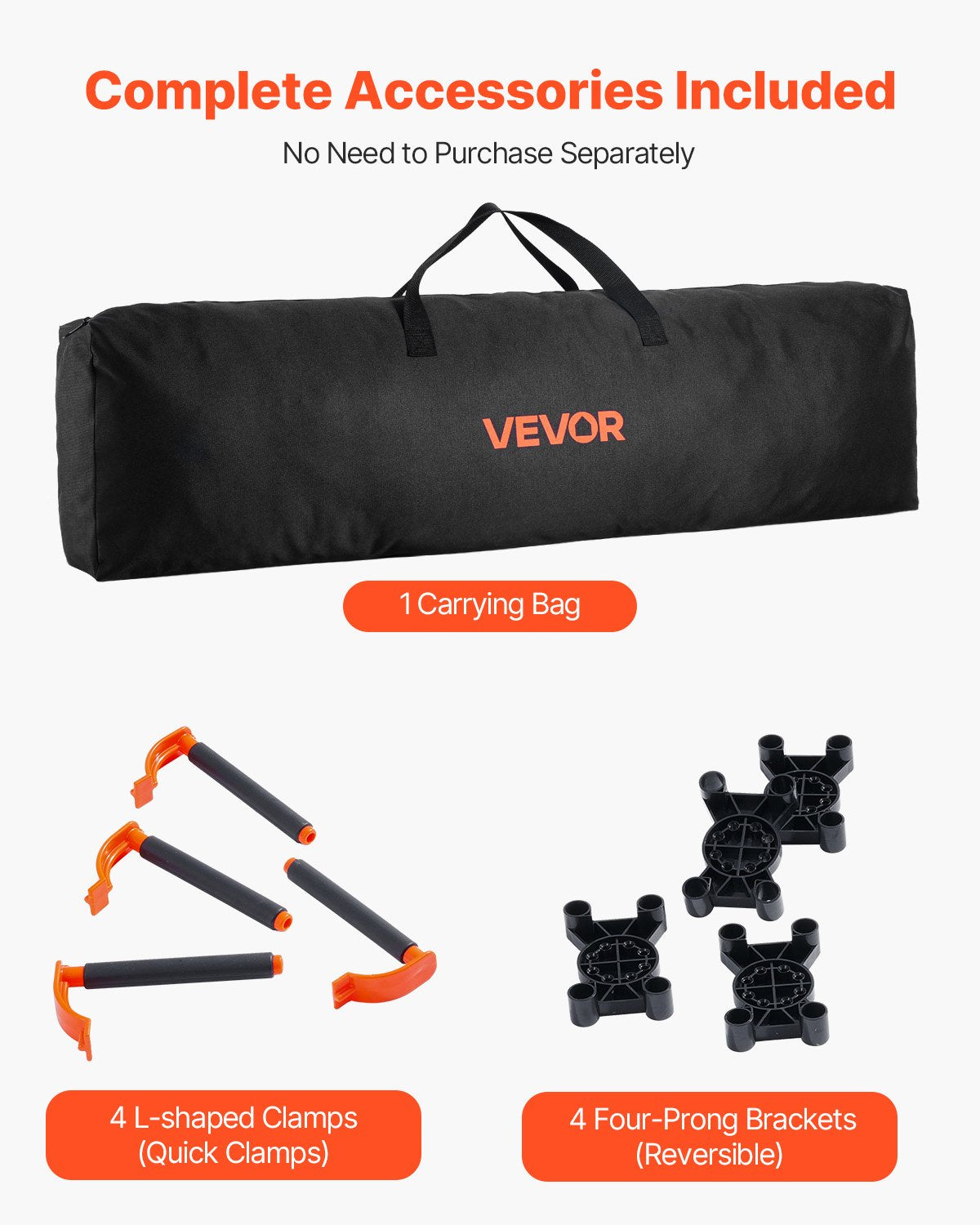VEVOR Portable Folding Workstand 2455 x 1260 mm Collapsible Work Stand 2724 kg