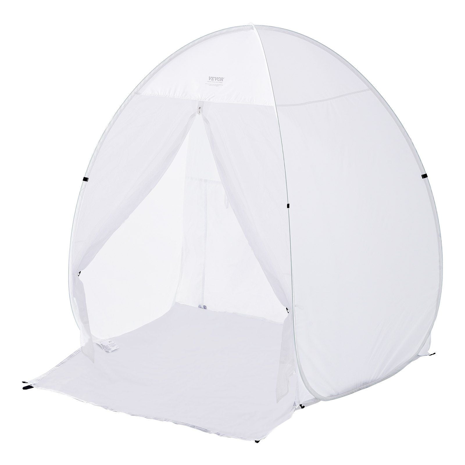 Spray Paint Shelter, 60 x 60 x 70 in Pop-Up Portable Spray Paint Tent with Built-In Floor, Exhaust Window and Storage Bag, Foldable Paint Booth for Furniture, DIY Hobby Tool Painting Station