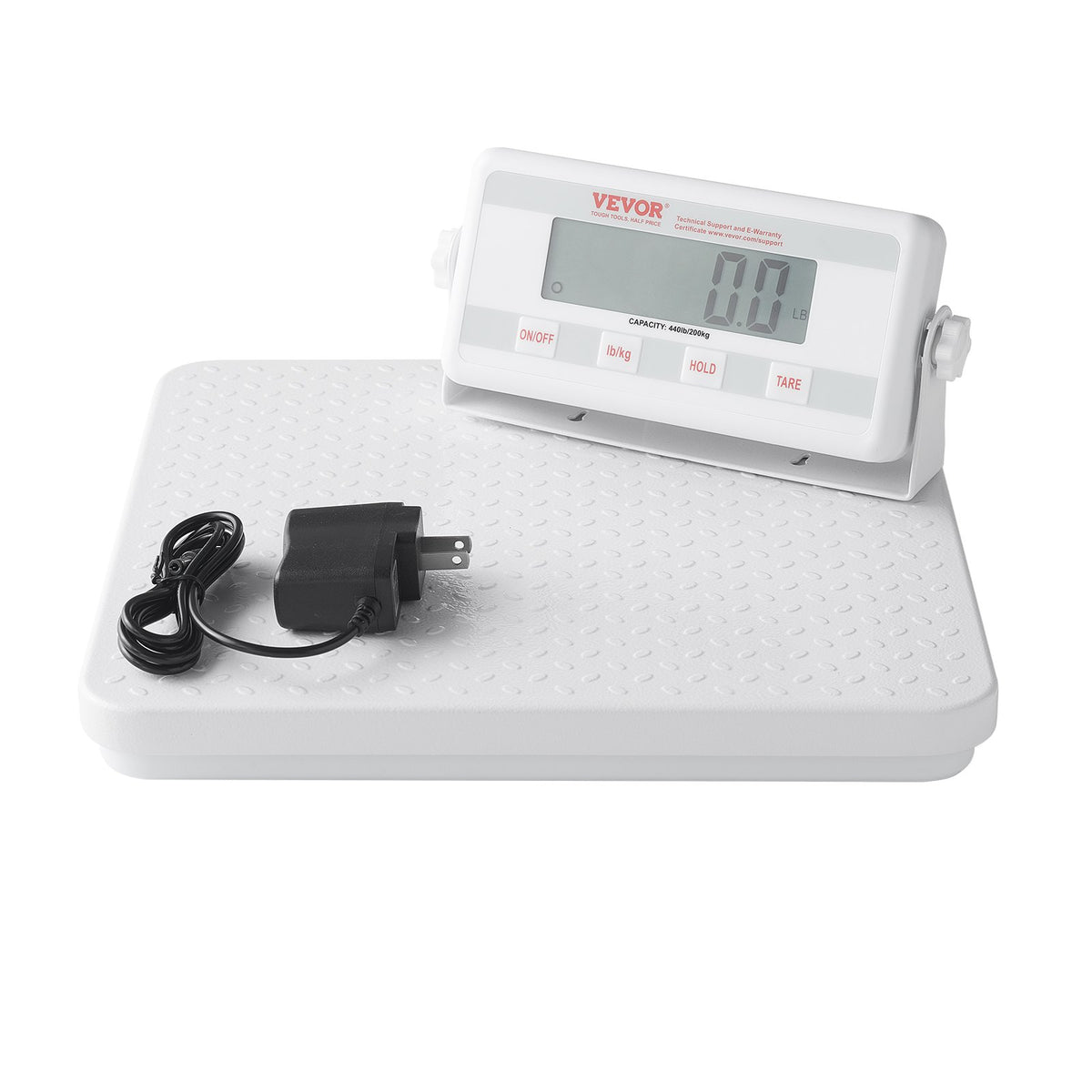 VEVOR Portable Medical Scale, Professional Physician Scale for Weighing - with Anti-slip Platform, 2 Units, Hold & Tare Function, Digital Physician Weight Scale for Gym Home Hospital, 440LBS Capacity