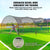 VEVOR Baseball Batting Cage, Softball and Baseball Batting Cage Net and Frame, 22x12x8ft Practice Portable Cage Net with Carry Bag, Heavy Duty Enclosed Pitching Cage, for Backyard Batting Hitting Training 670CM