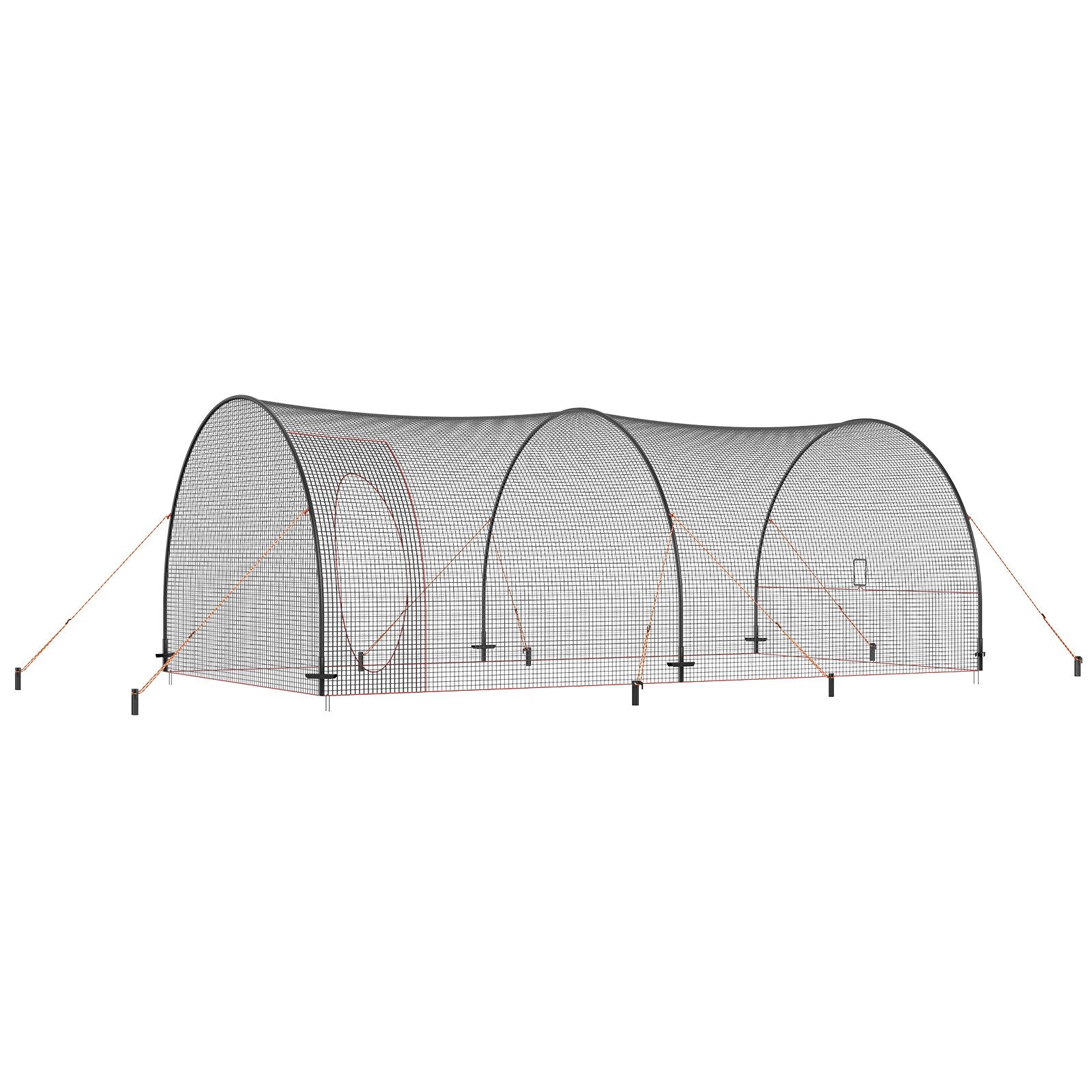 VEVOR Baseball Batting Cage, Softball and Baseball Batting Cage Net and Frame, 22x12x8ft Practice Portable Cage Net with Carry Bag, Heavy Duty Enclosed Pitching Cage, for Backyard Batting Hitting Training 670CM