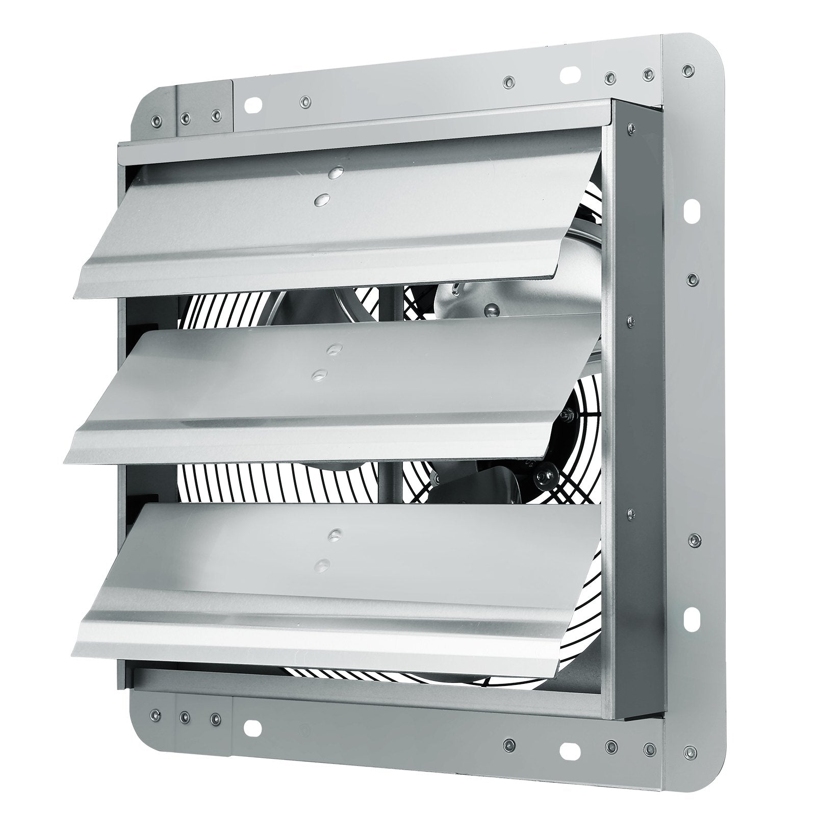 VEVOR Shutter Exhaust Fan, 356 mm High-speed 1400RPM 994 CFM, Aluminum Wall Mount Attic Fan with AC-motor, Ventilation and Cooling for Greenhouses, Garages, Sheds, Shops
